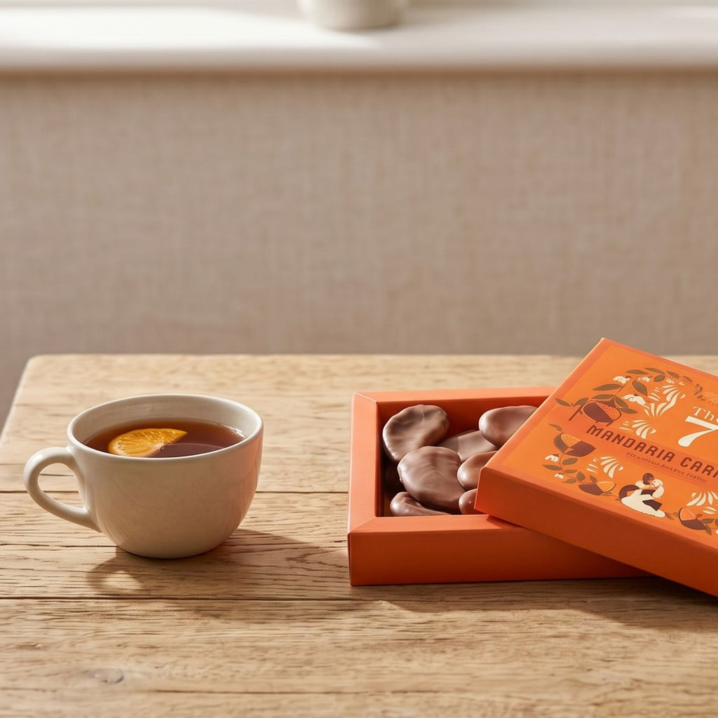 Chocolate Tangerine Chips - 100 GR