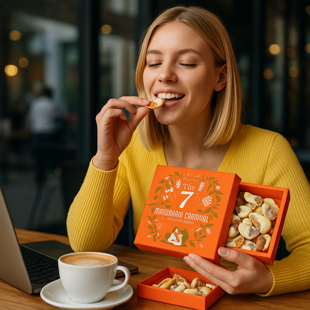 Chocolate tangerine chips